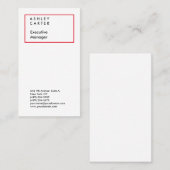 Professioneel elegant, eenvoudig minimalistisch, m visitekaartje (Voorkant / Achterkant)