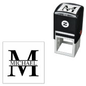 Professioneel Elegant Gepersonaliseerd Monogram Zelfinktende Stempel (In situ)