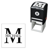 Professioneel Elegant Gepersonaliseerd Monogram Zelfinktende Stempel (In situ)
