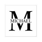 Professioneel Elegant Gepersonaliseerd Monogram Zelfinktende Stempel (Design)