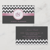 Professioneel elegant hedendaags ijzermonogram visitekaartje (Voorkant / Achterkant)