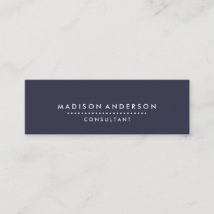 Professioneel Elegant Modern Blauw Schoolbord Mini Visitekaartje