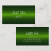 Professioneel Elegant Modern Donkergroen Visitekaartje (Voorkant / Achterkant)