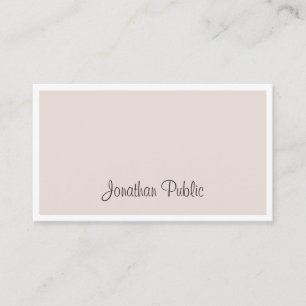 Professioneel Elegant Modern Hand Schrift Schoon C Visitekaartje