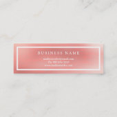 Professioneel elegant modern mini visitekaartje (Achterkant)