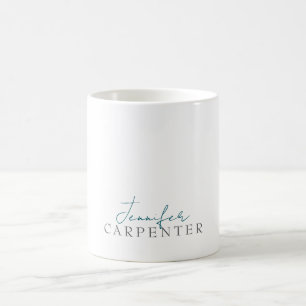 Professioneel elegant modern minimalistisch eenvou koffiemok