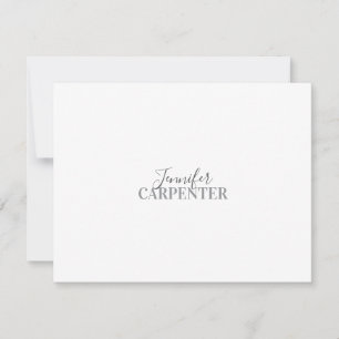 Professioneel elegant modern minimalistisch eenvou RSVP kaartje