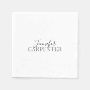 Professioneel elegant modern minimalistisch eenvou servet