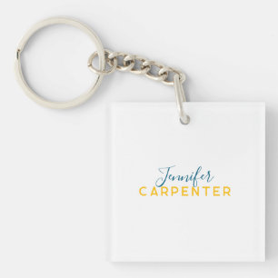 Professioneel elegant modern minimalistisch eenvou sleutelhanger