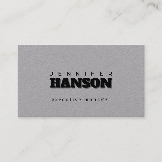 Professioneel elegant modern minimalistisch eenvou visitekaartje (Voorkant)