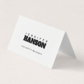 Professioneel elegant modern minimalistisch eenvou visitekaartjes (Voorkant)