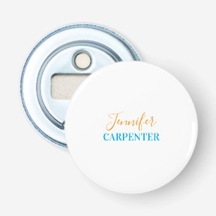 Professioneel elegant modern minimalistisch gewoon button flesopener