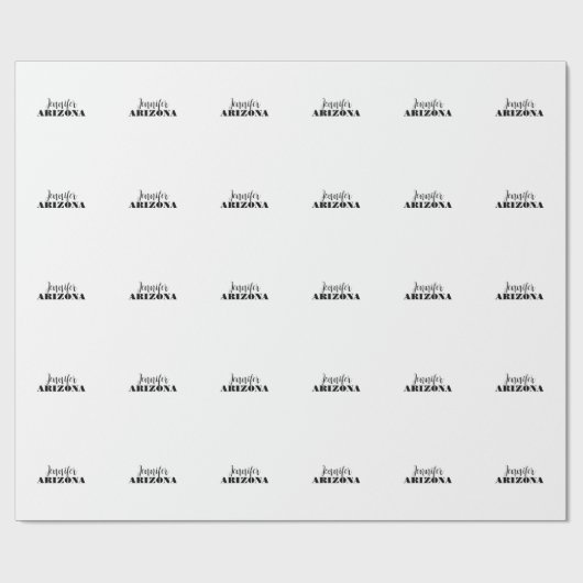 Professioneel elegant modern minimalistisch gewoon cadeaupapier (Vlak)