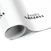 Professioneel elegant modern minimalistisch gewoon cadeaupapier (Rol Hoek)