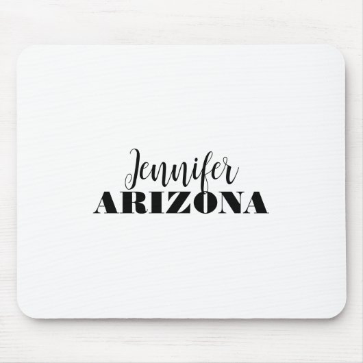 Professioneel elegant modern minimalistisch gewoon muismat (Voorkant)