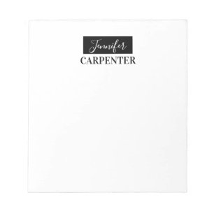 Professioneel elegant modern minimalistisch gewoon notitieblok