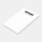 Professioneel elegant modern minimalistisch gewoon post-it® notes (Schuin)