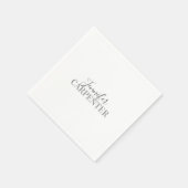 Professioneel elegant modern minimalistisch gewoon servet (Hoek)