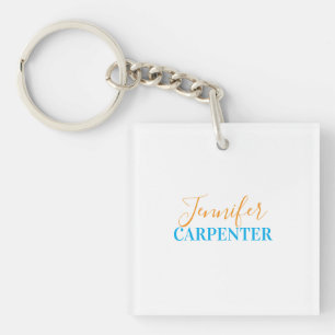 Professioneel elegant modern minimalistisch gewoon sleutelhanger