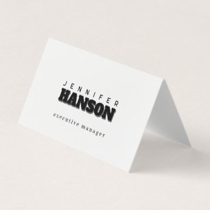 Professioneel elegant modern minimalistisch gewoon visitekaartjes