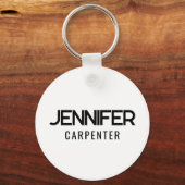 Professioneel elegant modern minimalistisch met na sleutelhanger (Voorkant)