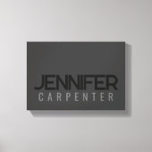 Professioneel elegant modern minimalistisch toevoe canvas afdruk (Voorkant)