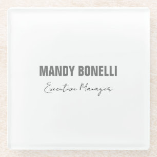 Professioneel elegant modern minimalistisch toevoe glazen onderzetter