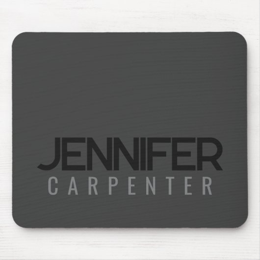 Professioneel elegant modern minimalistisch toevoe muismat (Voorkant)