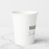 Professioneel elegant modern minimalistisch toevoe papieren bekers (Rechts)