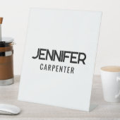 Professioneel elegant modern minimalistisch toevoe reclamebord met voetstuk (Insitu)