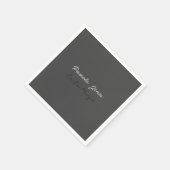 Professioneel elegant modern minimalistisch toevoe servet (Hoek)