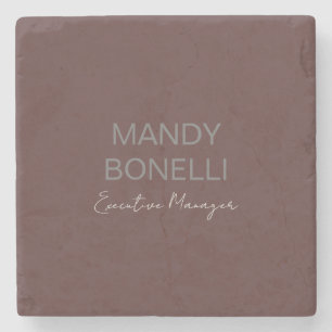 Professioneel elegant modern minimalistisch toevoe stenen onderzetter