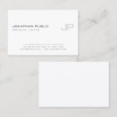 Professioneel Elegant Monogram Moderne Sjabloon Visitekaartje (Voorkant / Achterkant)