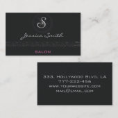 Professioneel elegant monogram visitekaartje (Voorkant / Achterkant)