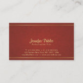 Professioneel Elegant Ontwerp Premium Dikke Luxe Visitekaartje (Achterkant)