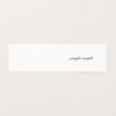 Professioneel Elegant Schoon Modern Minimalistisch Visitekaartjes (Buitenkant ongevouwen)