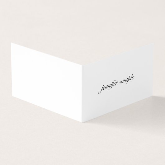 Professioneel Elegant Schoon Modern Minimalistisch Visitekaartjes (Buitenkant)
