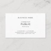 Professioneel, elegant, stijlvol, modern visitekaartje (Achterkant)