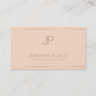 Professioneel Elegant Trendy Plain Luxe Monogram Visitekaartje