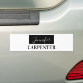 Professioneel elegante moderne minimalistische gew bumpersticker (Op auto)