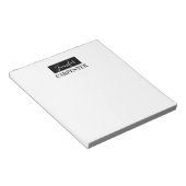 Professioneel elegante moderne minimalistische gew notitieblok (Schuin)