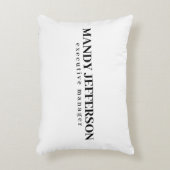 Professioneel elegante moderne minimalistische naa accent kussen (Voorkant(Verticaal))