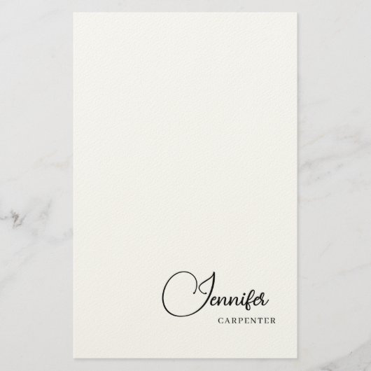 Professioneel elegante moderne minimalistische naa briefpapier (Voorkant)