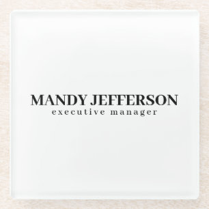 Professioneel elegante moderne minimalistische naa glazen onderzetter