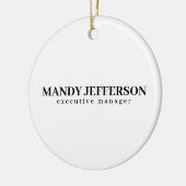 Professioneel elegante moderne minimalistische naa keramisch ornament (Links)