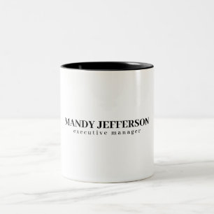 Professioneel elegante moderne minimalistische naa tweekleurige koffiemok