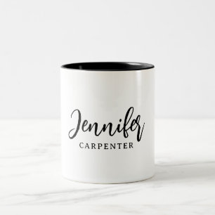 Professioneel elegante moderne minimalistische naa tweekleurige koffiemok