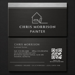 Professioneel Elegante Moderne Schilder QR-code Visitekaartje