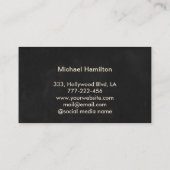 Professioneel elegante moderne verfservicesbus visitekaartje (Achterkant)