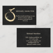 Professioneel elegante moderne verfservicesbus visitekaartje (Voorkant / Achterkant)